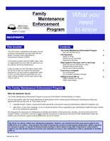Family Maintenance Enforcement Program.